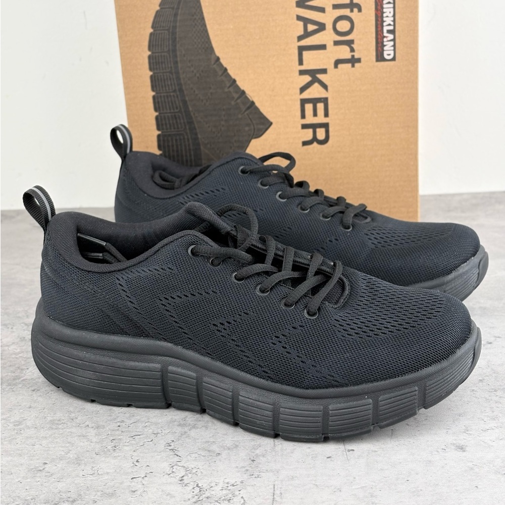 NWT! Kirkland Signature Men's Black Athletic Sneakers